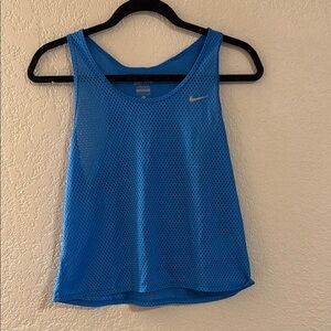Nike Blue Crop Tank Top